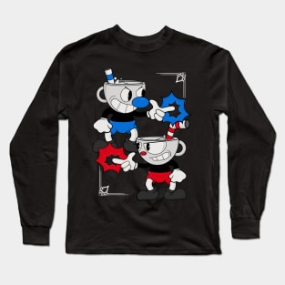 Cuphead Design - Dark Long Sleeve T-Shirt